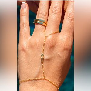 Uncommon James Fishbone Hand Chain Bracelet